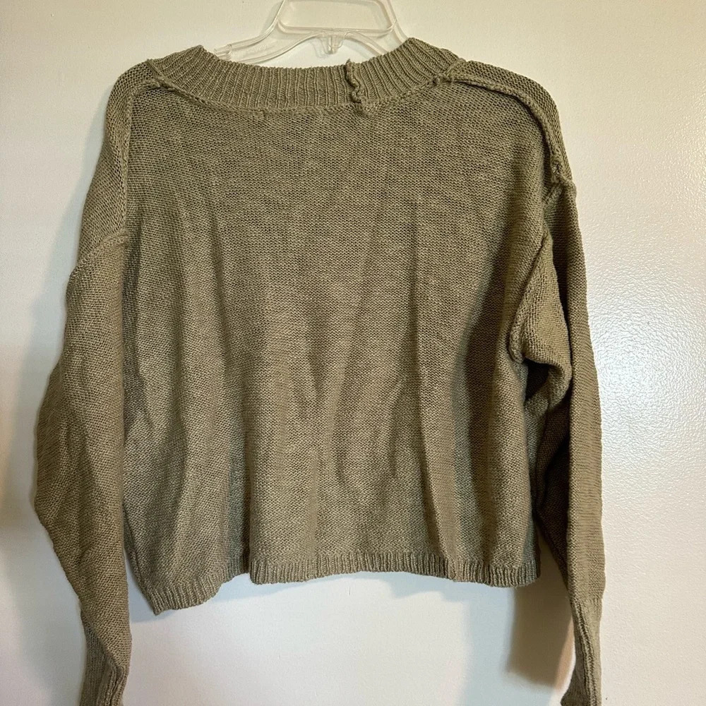 NWT Forever 21 Green Cardigan Size S - Picture 2 of 3
